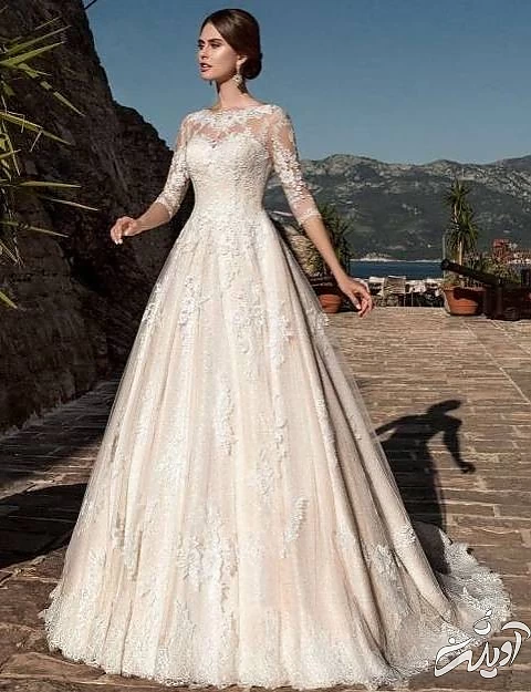 لباس عروس بدون پف